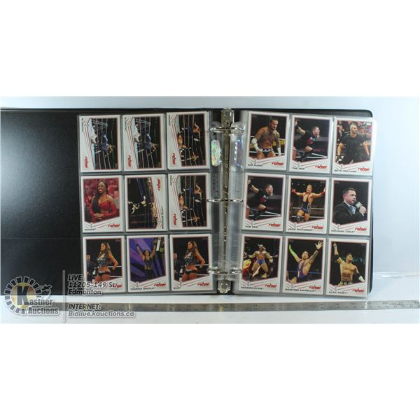 BINDER COLLECTION OF WRESTLING CARDS