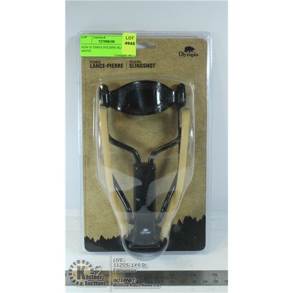 NEW OLYMPIA FOLDING SLING SHOTS