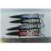 Image 1 : LOT OF 4 MINI SKULL KNIVES