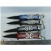 Image 1 : LOT OF 4 MINI SKULL KNIVES