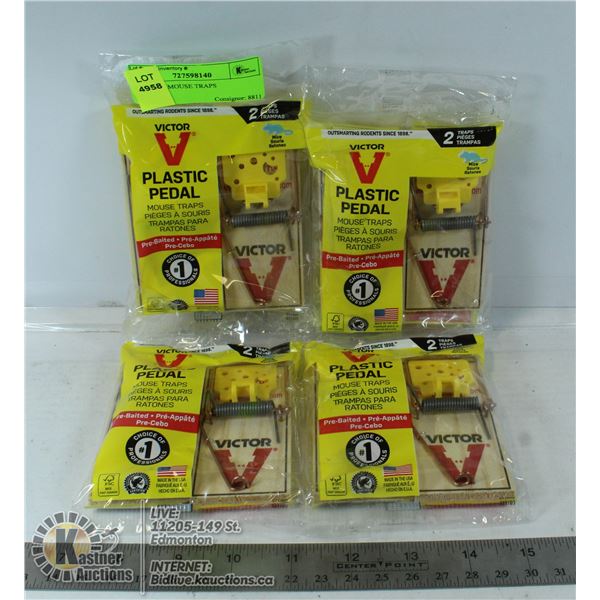 8 VICTOR MOUSE TRAPS