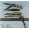 Image 1 : LOT OF 4 FOLDING KNIVES