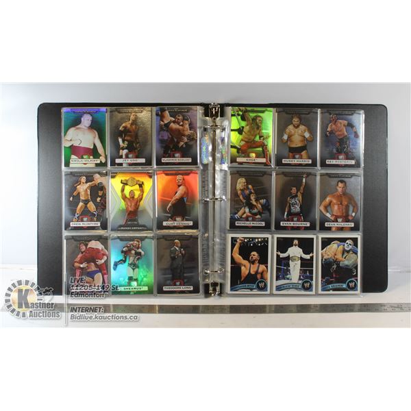 BINDER COLLECTION OF WRESTLING CARDS
