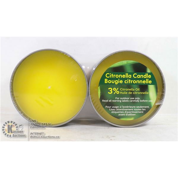 PAIR OF CITRONELLA CANDLES