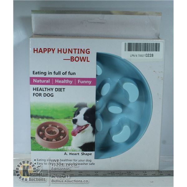 HAPPY HUNTING DOG FOOD BOWL