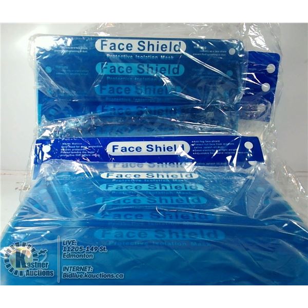 LOT OF FACE SHIELDS