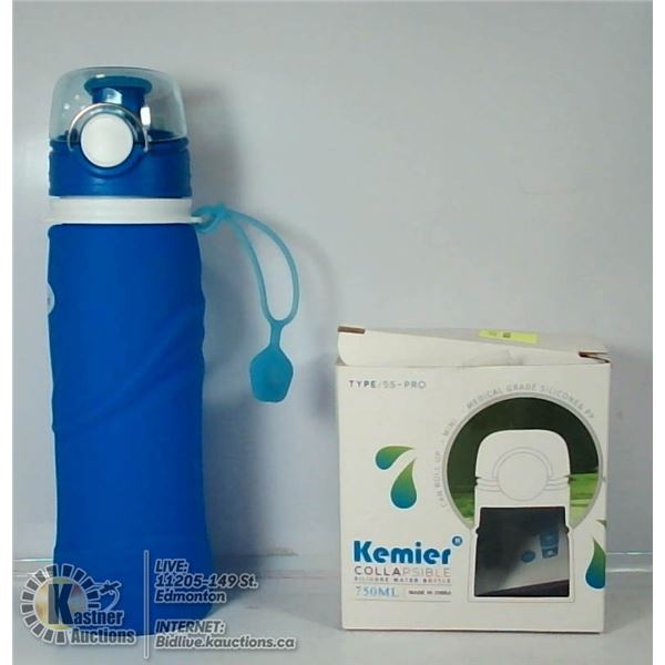 NEW KEMIER 750ML COLLAPSIBLE SILICONE BOTTLE