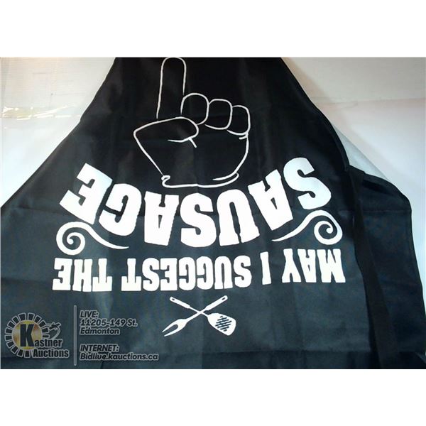 "MAY I SUGGEST THE SAUSAGE" BBQ APRON