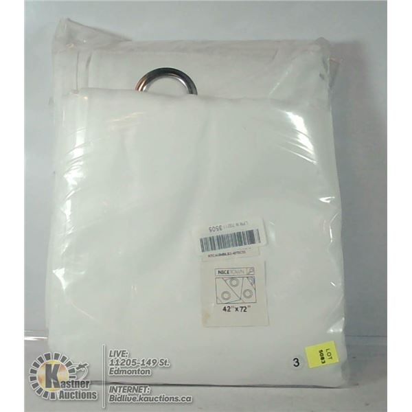 BLACKOUT CURTAIN SET 2 PANELS 42" X 72"