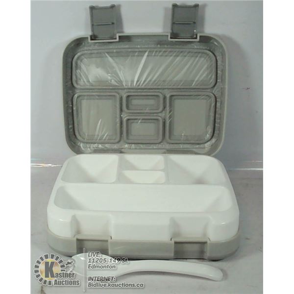 MULTI COMPARTMENT LEAK PROOF LUNCH BOX WITH SPORK