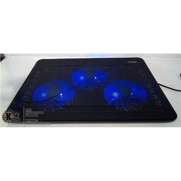 HAVIT 3 FAN USB LAPTOP COOLER WITH BLUE LEDS