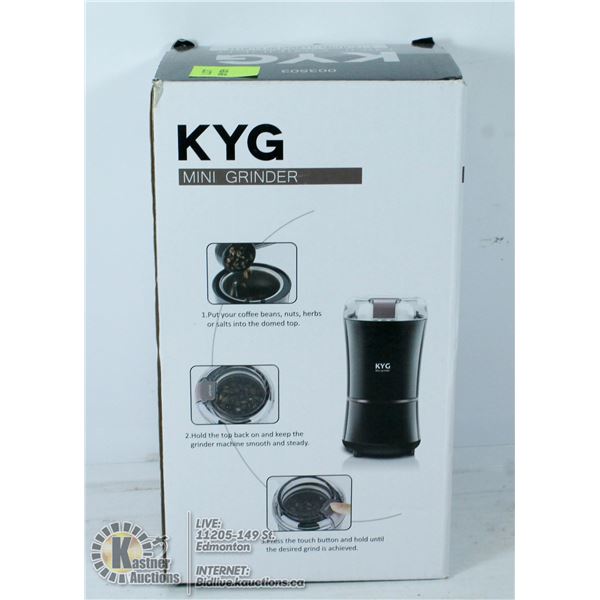 KYG ELECTRIC MINI GRINDER