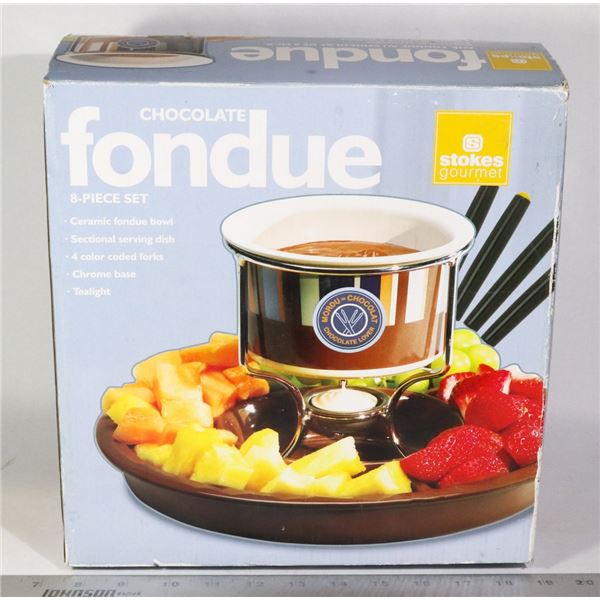 STOKES 8 PC CHOCOLATE FONDUE SET