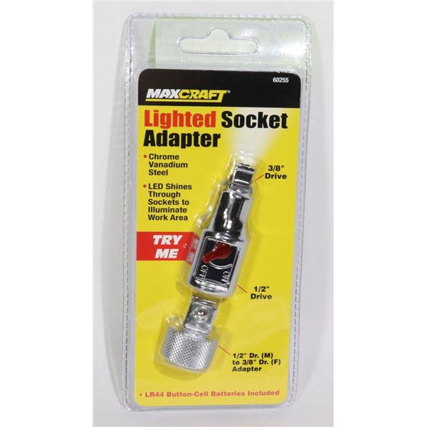 NEW LIGHTED SOCKET ADAPTER