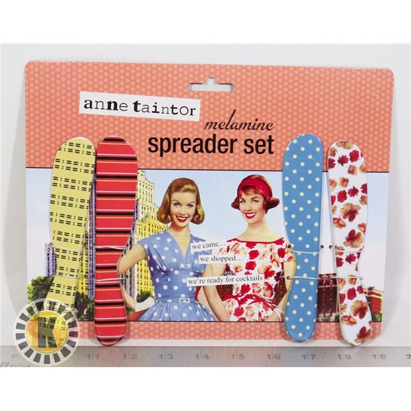NEW 4PC MELAMINE SPREADER SET