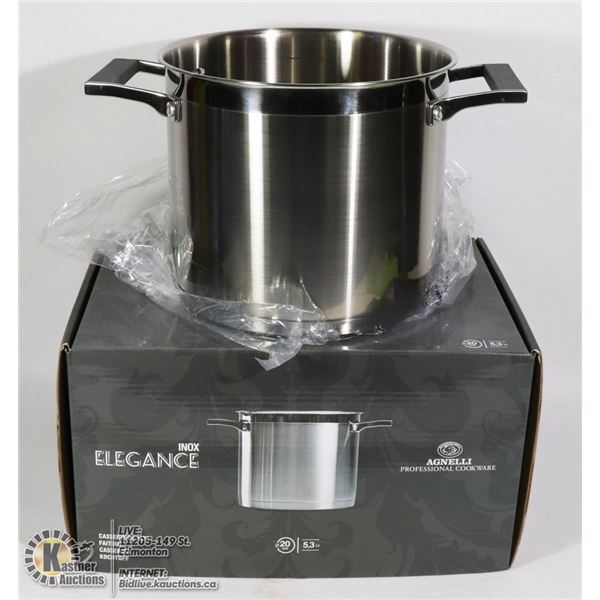 NEW AGNELLI PROFESSIONAL 5.3L CASSEROLE POT