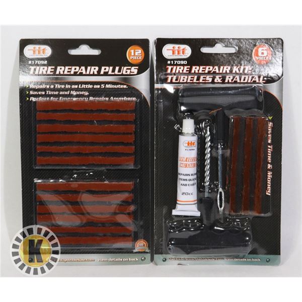 NEW TIRE REPAIR KIT SOLD WITH EXTRA PLUG SET