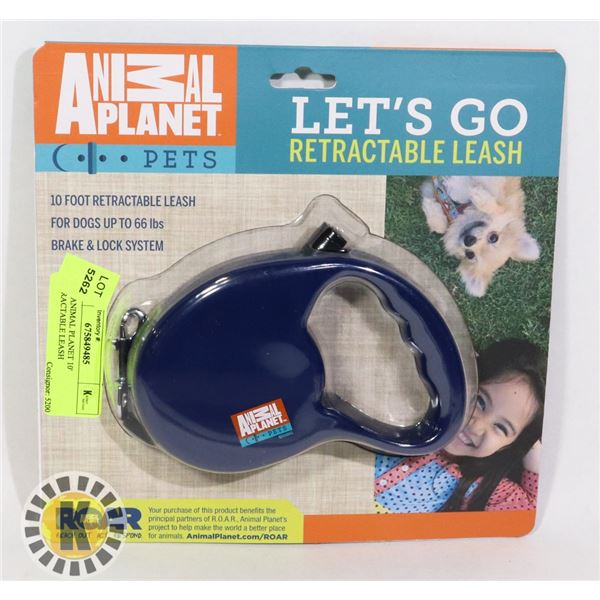 NEW ANIMAL PLANET 10' RETRACTABLE LEASH