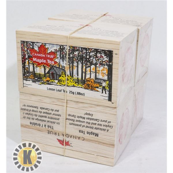 NEW LOT OF 4 LOOSE MAPLE TEA 25 GRAMS