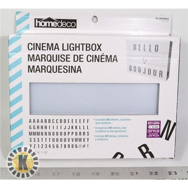 NEW CINEMA LIGHT BOX