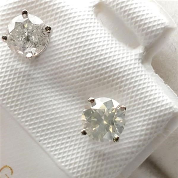 MZ6-9 14K  DIAMOND (I-2,I-J) EARRINGS