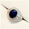 Image 1 : MZ6-22 SILVER SAPPHIRE RING