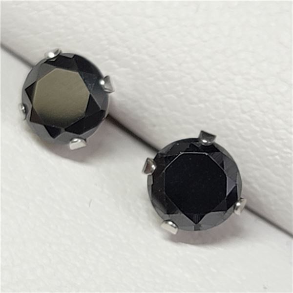MZ6-25 10K  BLACKMOISSANITE EARRINGS