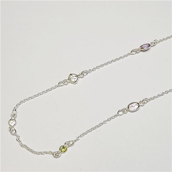 MZ6-27 SILVER RUBY, CITRINE, BLUE TOPAZ, AMETHYST,