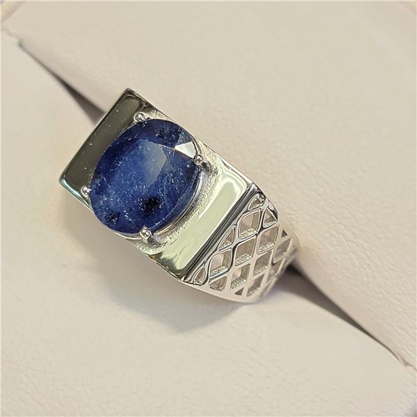MZ6-48 SILVER SAPPHIRE RING