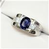 Image 1 : MZ6-49 SILVER SAPPHIRE RING
