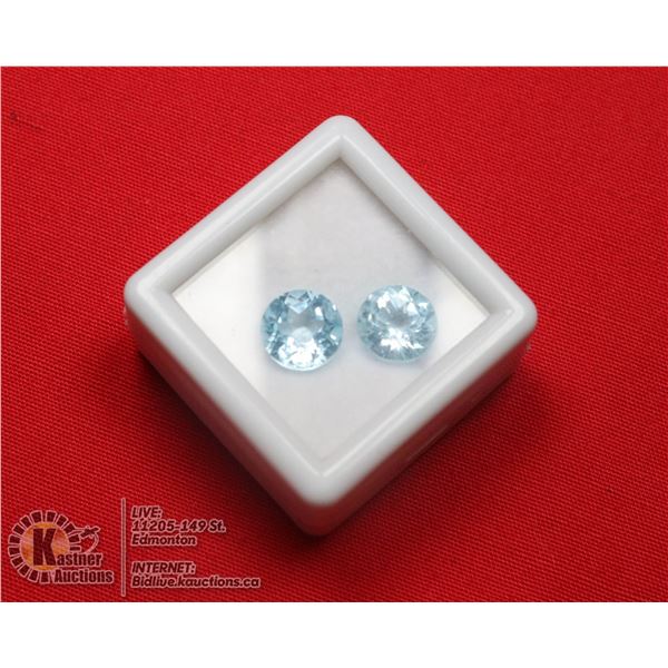 #214-SKY BLUE TOPAZ GEMSTONES 8mm/ 4.50ct