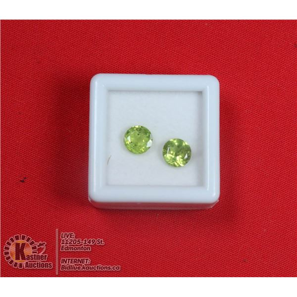#170-GREEN PERIDOT GEMSTONES  7mm/ 2.15ct
