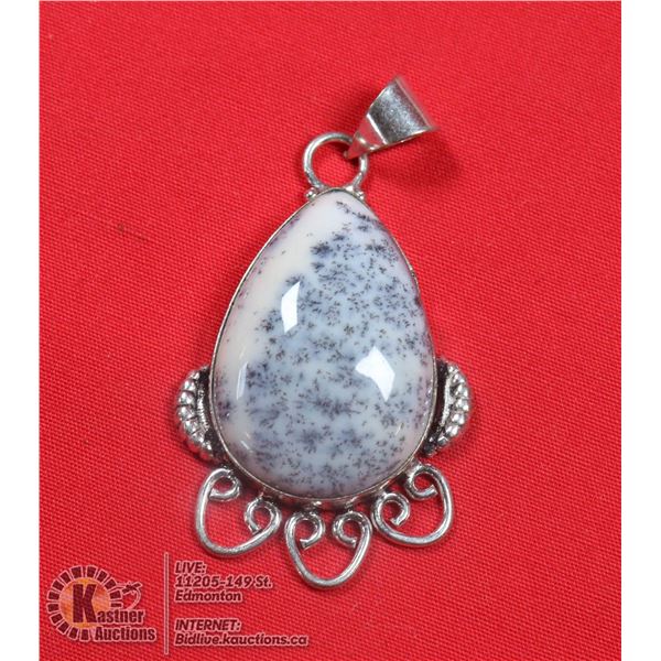 #34-DENDRITIC OPAL PENDANT