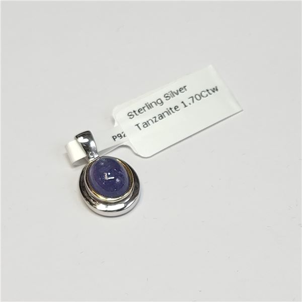 MZ1-151 SILVER TANZANITE PENDANT