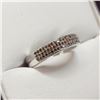 Image 1 : MZ1-162 SILVER RED DIAMOND RING