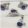 Image 1 : MZ1-169 SILVER SAPPHIRE SET