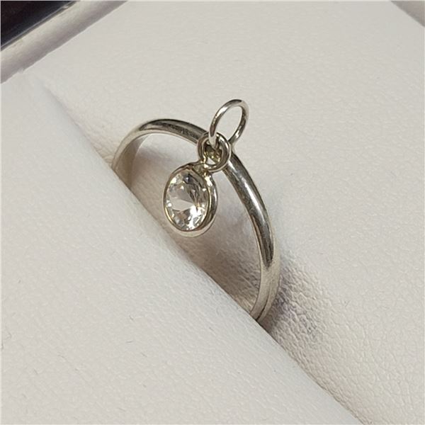 MZ1-175 SILVER CZ RING