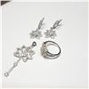 Image 1 : MZ1-180 SILVER CZ SET