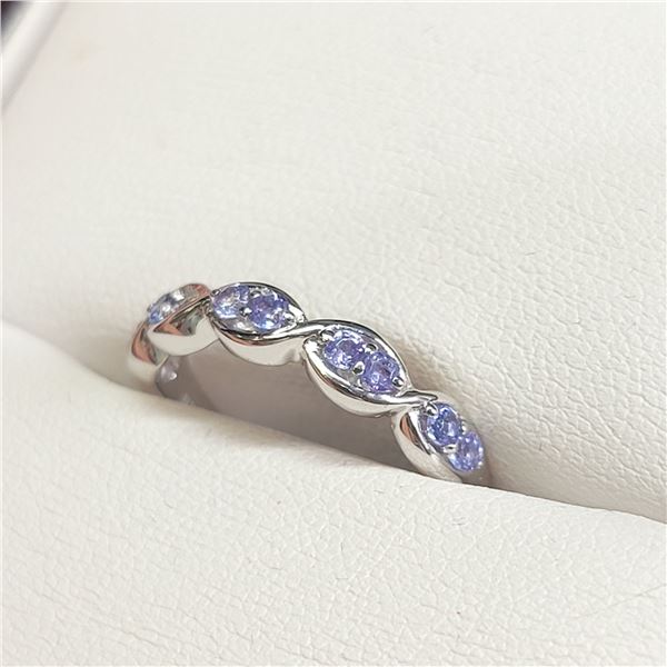 MZ1-200 SILVER TANZANITE RING