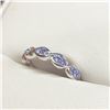 Image 1 : MZ1-200 SILVER TANZANITE RING