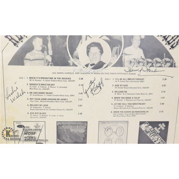 SIGNED RECORD, REMINISCING WITH THE MOM AND DADS