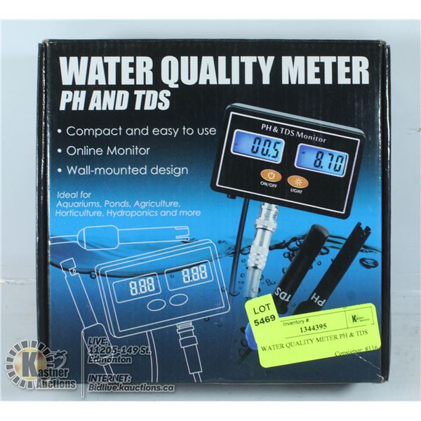 WATER QUALITY METER PH & TDS