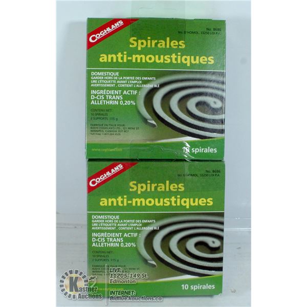 LOT OF 20 COGHLANS MOSQUITO COILS