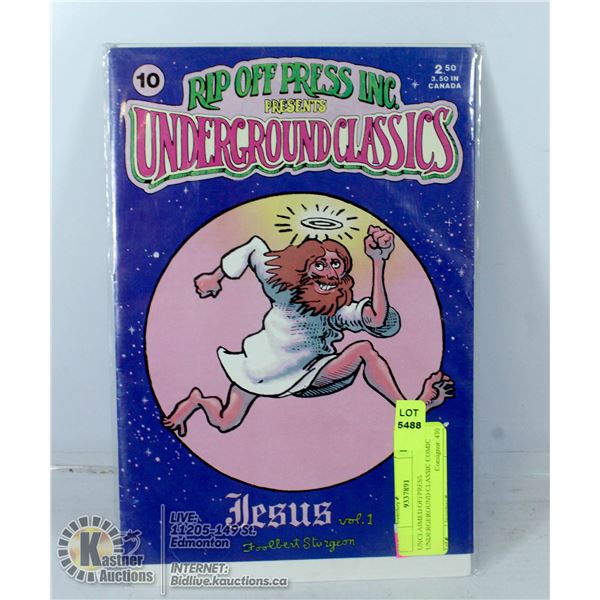 UNCLAIMED OFFPRESS UNDERGEROUND CLASSIC COMIC
