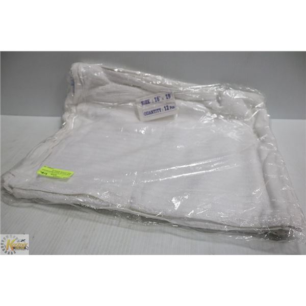 NEW BAG OF WHITE PROFESSIONAL 100% COTTON WIPING &