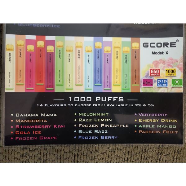ONE GCORE 1000 PUFF 5% E-CIGARETTE CLASSICO ICE