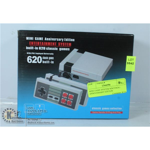 MINI GAME SYSTEM NINTENDO ANNIVERSARY EDITION