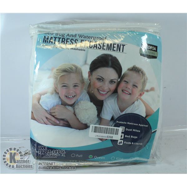 BED BUG AND WATERPROOF QUEEN MATTRESS COVER.
