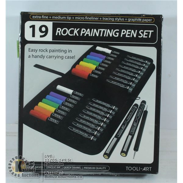 FACTORY SEALED ROCK PAINTING PEN SET INCLUDES 19