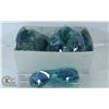 Image 1 : BOX OF NEW DESIGNER STYLE BLUE LENSE SUNGLASSES.